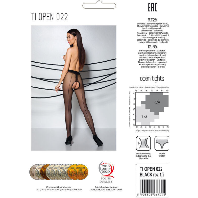PASSION - TIOPEN 022 STRUMPFHOSE SCHWARZ 1/2 20 DEN