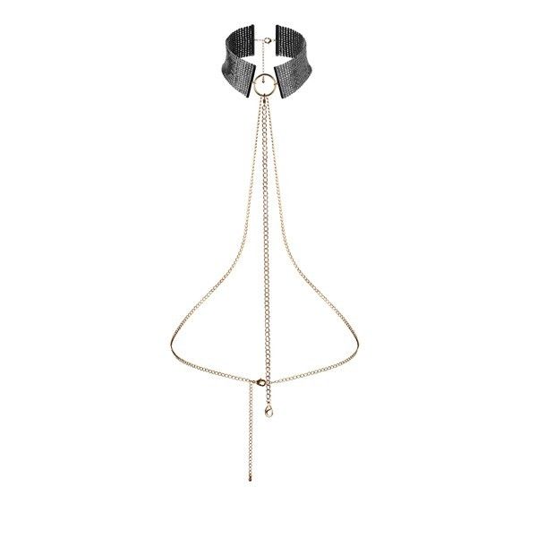 SCHMUCK – METALLISCHES VERLANGEN HALSKETTE SCHWARZ METALLISIERT