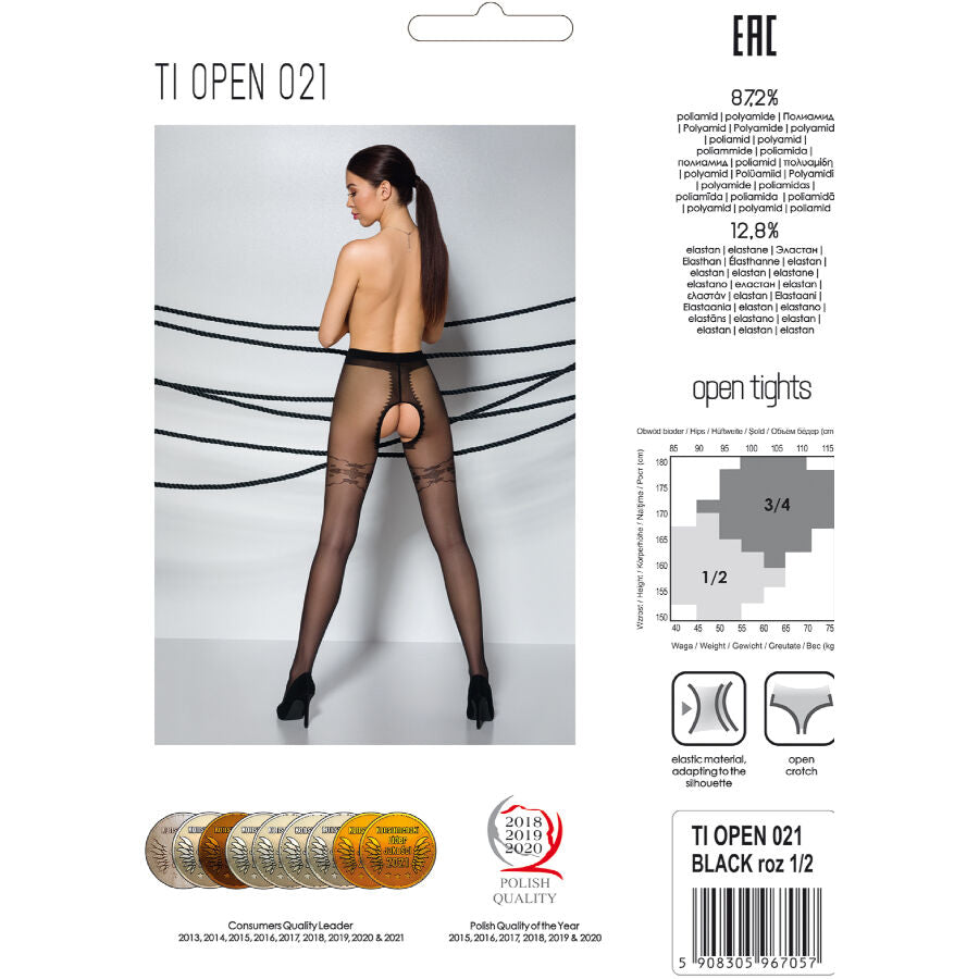PASSION - TIOPEN 021 STRUMPFHOSE SCHWARZ 1/2 20 DEN
