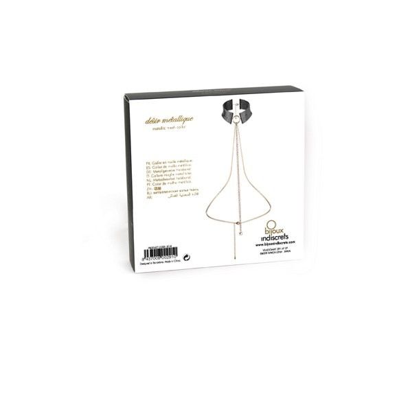 SCHMUCK – METALLISCHES VERLANGEN HALSKETTE SCHWARZ METALLISIERT