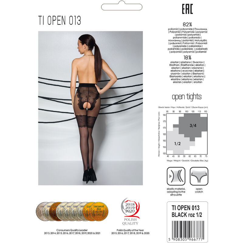 LEIDENSCHAFT - TIOPEN 013 STRUMPFHOSE SCHWARZ 1/2 20/40 DEN