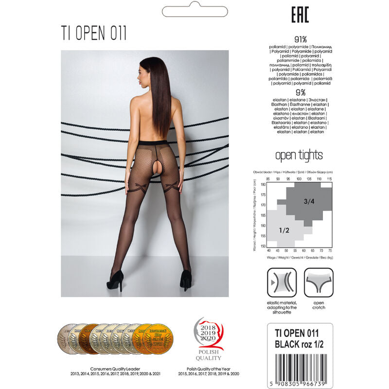 PASSION - TIOPEN 011 STRUMPFHOSE SCHWARZ 1/2 20 DEN
