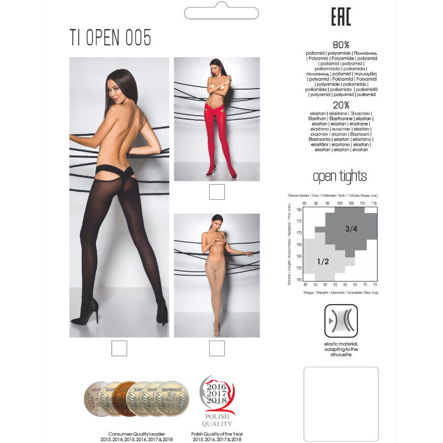 PASSION - TIOPEN 005 STRUMPFHOSE SCHWARZ 1/2 60 DEN