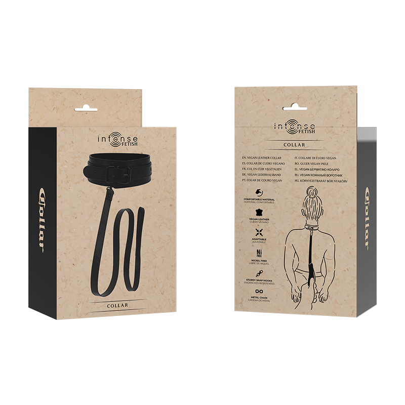 INTENSE - FETISCH HALSBAND AUS VEGANEM LEDER