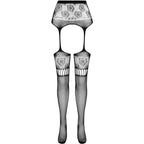LEIDENSCHAFT - S030 STRUMPFHOSE MIT SCHWARZEM STRUMPFBAND EINHEITSGRÖSSE