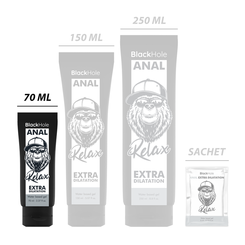 BLACK HOLE - ANALDEHNUNGSGEL AUF WASSERBASIS 70 ML