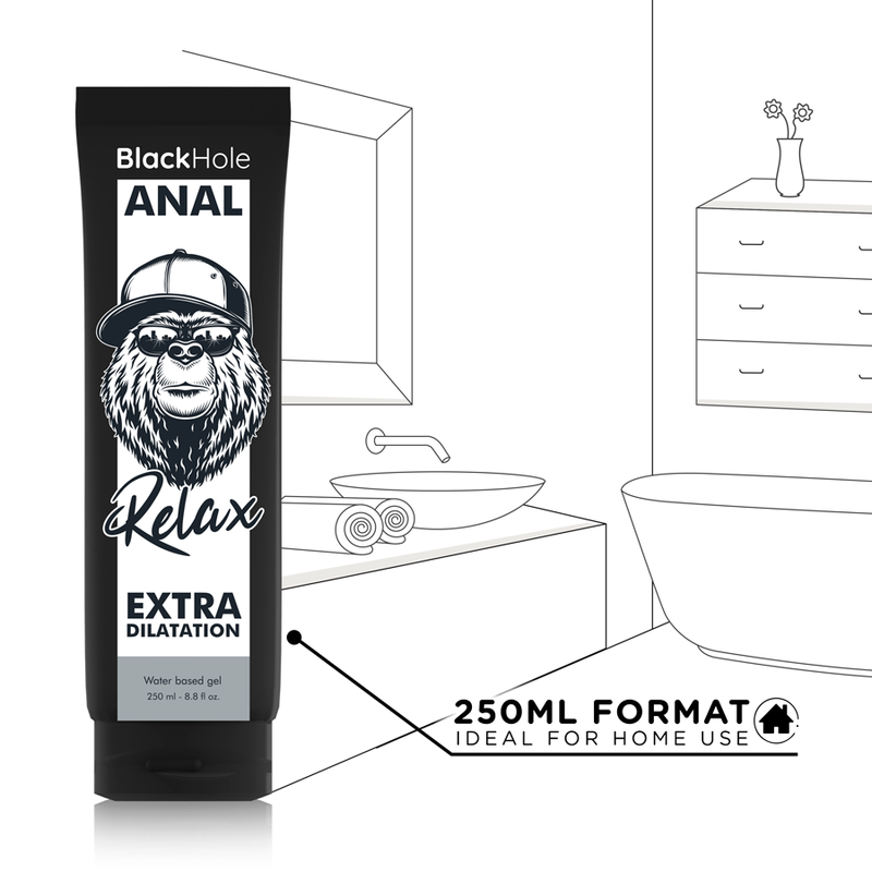 BLACK HOLE - ANALDEHNUNG GEL AUF WASSERBASIS 250 ML