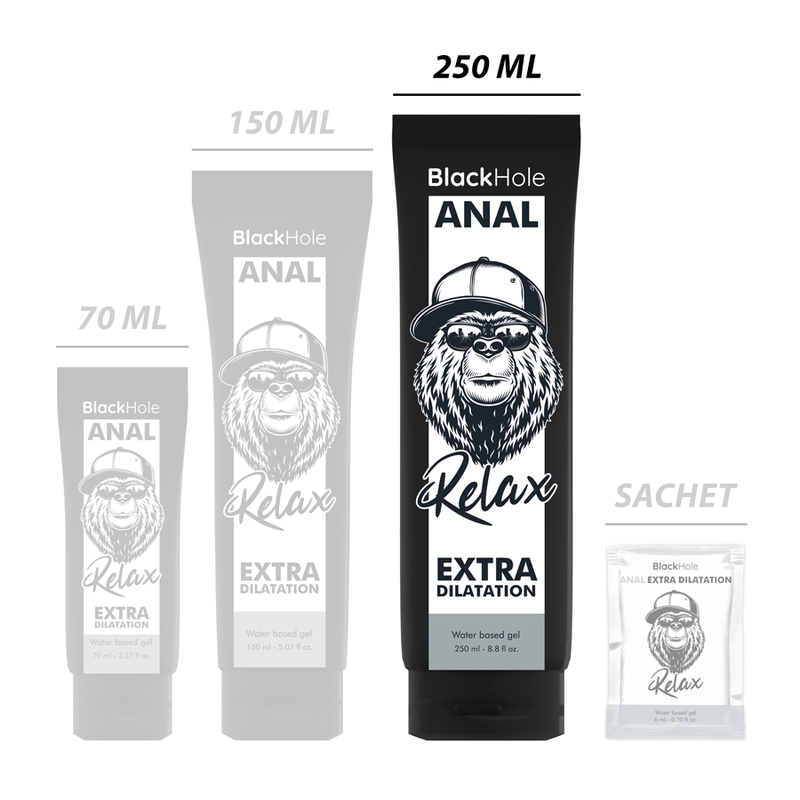 BLACK HOLE - ANALDEHNUNG GEL AUF WASSERBASIS 250 ML