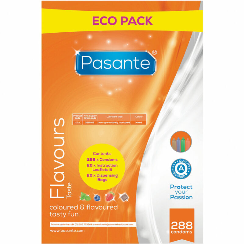 KONDOM - PRÄSERVATIVE ECO PACK AROMEN BEUTEL 288 STÜCK
