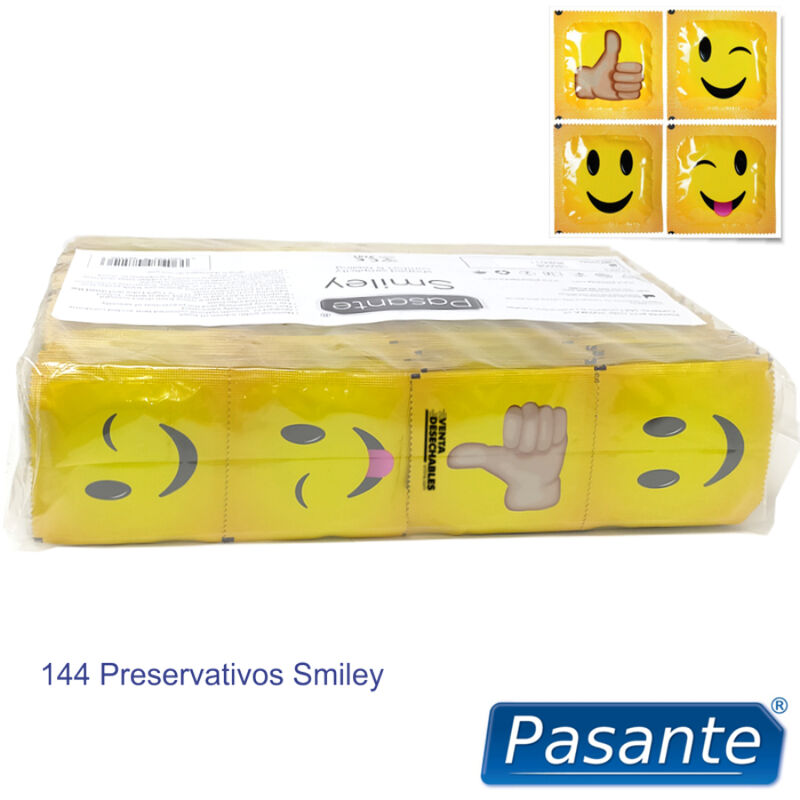 PASANTE - SMILEY KONDOME BEUTEL 144 STÜCK