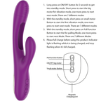 INTENSE - APOLO VIBRATEUR MULTIFONCTION RECHARGEABLE 7 VIBRATIONS AVEC LANGUE OSCILLANTE VIOLET