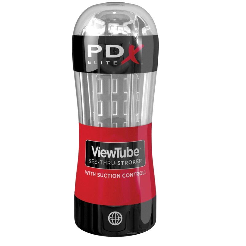 PDX ELITE - STROKER VIEWTUBE STEUERUNG SAUGFUNKTION TRANSPARENT