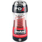 PDX ELITE - STROKER VIEWTUBE 2 SPIRALE COMPRESSION TRANSPARENT