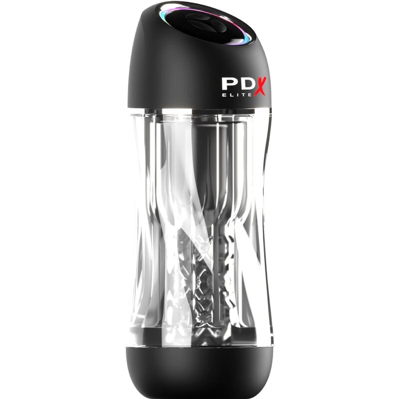 PDX ELITE - TRANSPARENTER STROKER VIEWTUBE PRO VIBRATOR