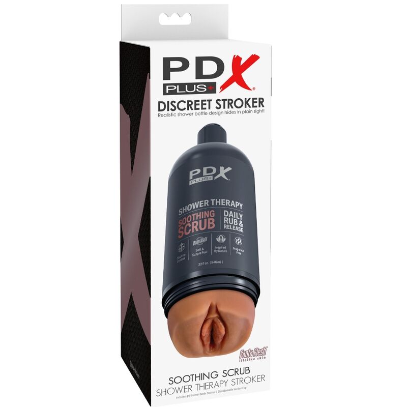 PDX PLUS - MASTURBATOR STROKER DISKRETES FLASCHENDESIGN BERUHIGENDES PEELING SHAMPOO SÜßIGKEITEN