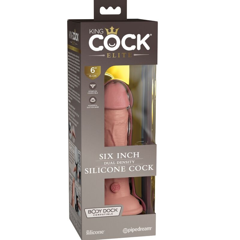 KING COCK - GODE VENTOUSE RÉALISTE 15.2 CM