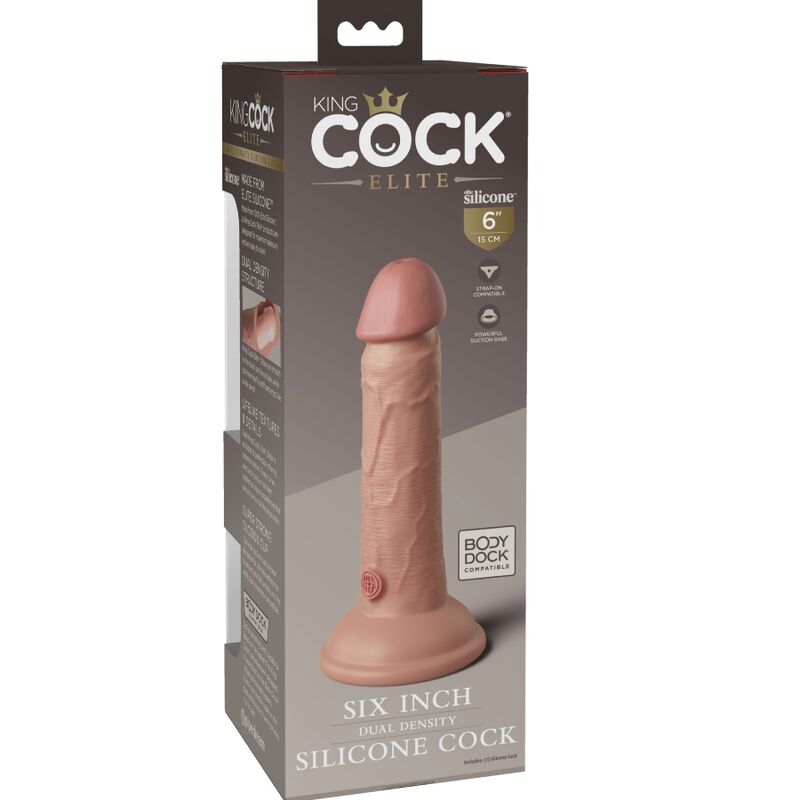 KING COCK - GODE VENTOUSE RÉALISTE 15.2 CM