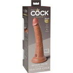 KING COCK - GODE VENTOUSE RÉALISTE 17.8 CM