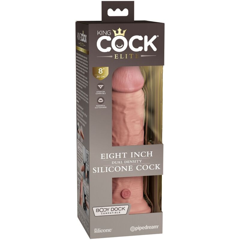 KING COCK - GODE VENTOUSE RÉALISTE 20.3 CM
