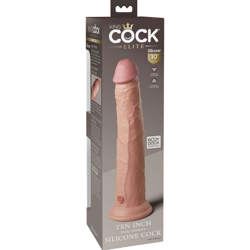 KING COCK - GODE VENTOUSE RÉALISTE 25.4 CM