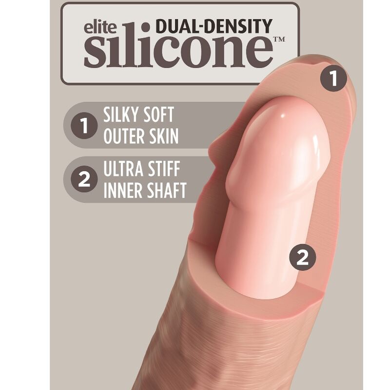 KING COCK - GODE VENTOUSE RÉALISTE 25.4 CM