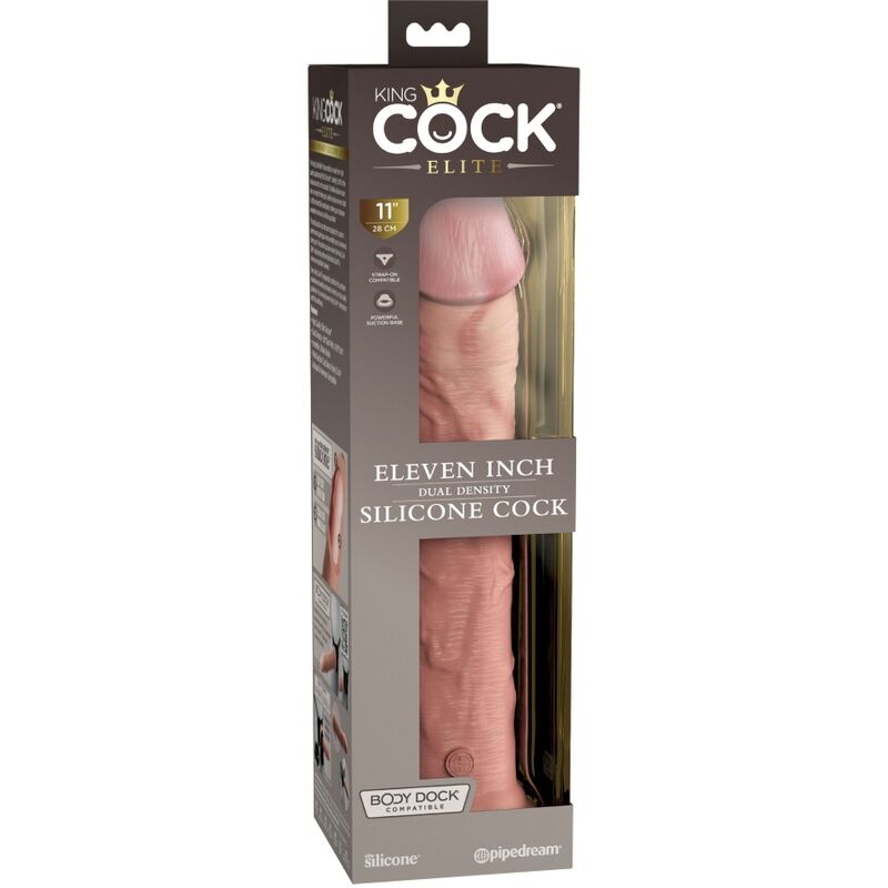 KING COCK - GODE VENTOUSE RÉALISTE 28 CM