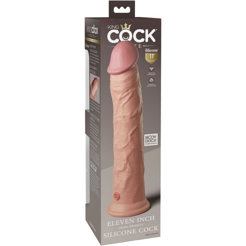 KING COCK - GODE VENTOUSE RÉALISTE 28 CM
