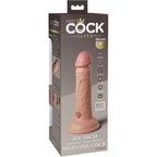 KING COCK - ELITE GODE RÉALISTE VIBRANT & SILICONE 15.2 CM