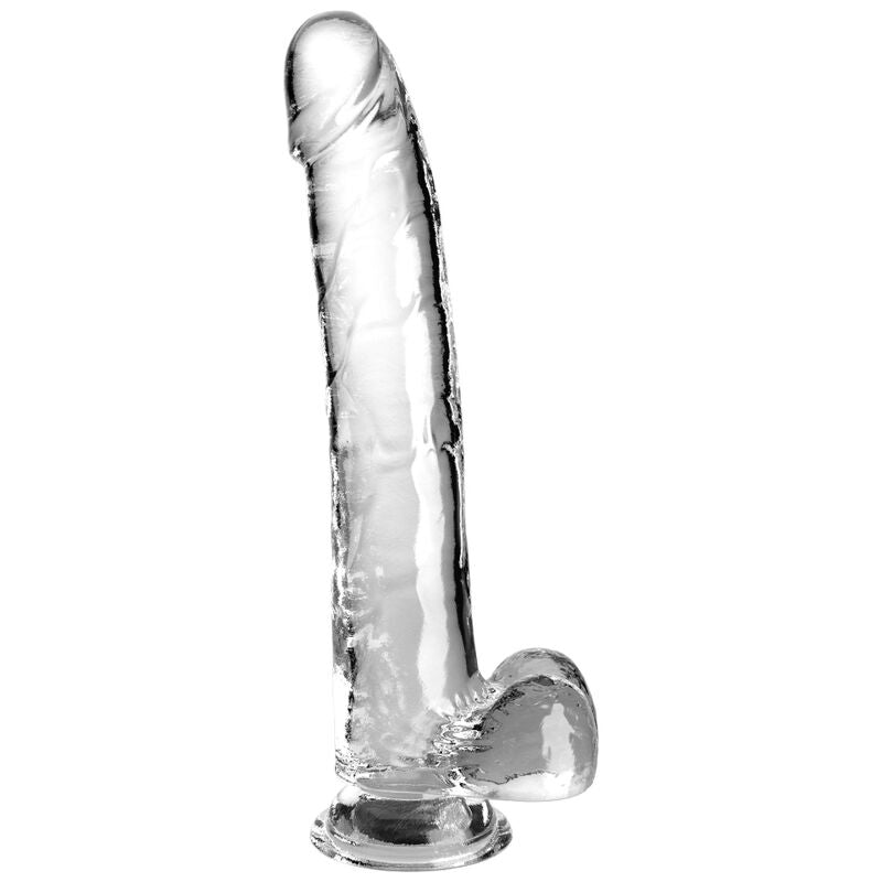 KING COCK - CLEAR GODE MIT HODEN 24,8 CM TRANSPARENT
