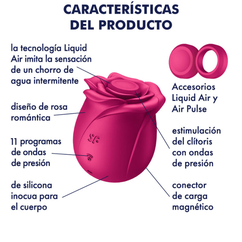SATISFYER - STIMULATEUR CLITORIDIEN AIR FLEUR PRO 2