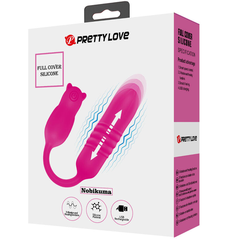 PRETTY LOVE - NOBIKUMA ROSA VIBRATIONSKUGEL AUS SILIKON
