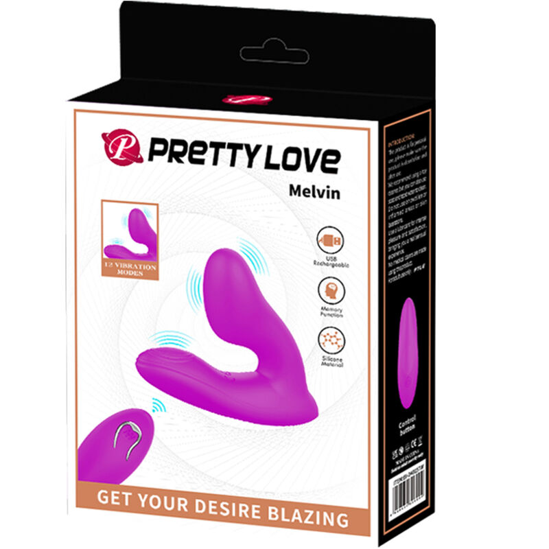PRETTY LOVE – KLITORISMASSAGER MELVIN MIT FERNBEDIENUNG