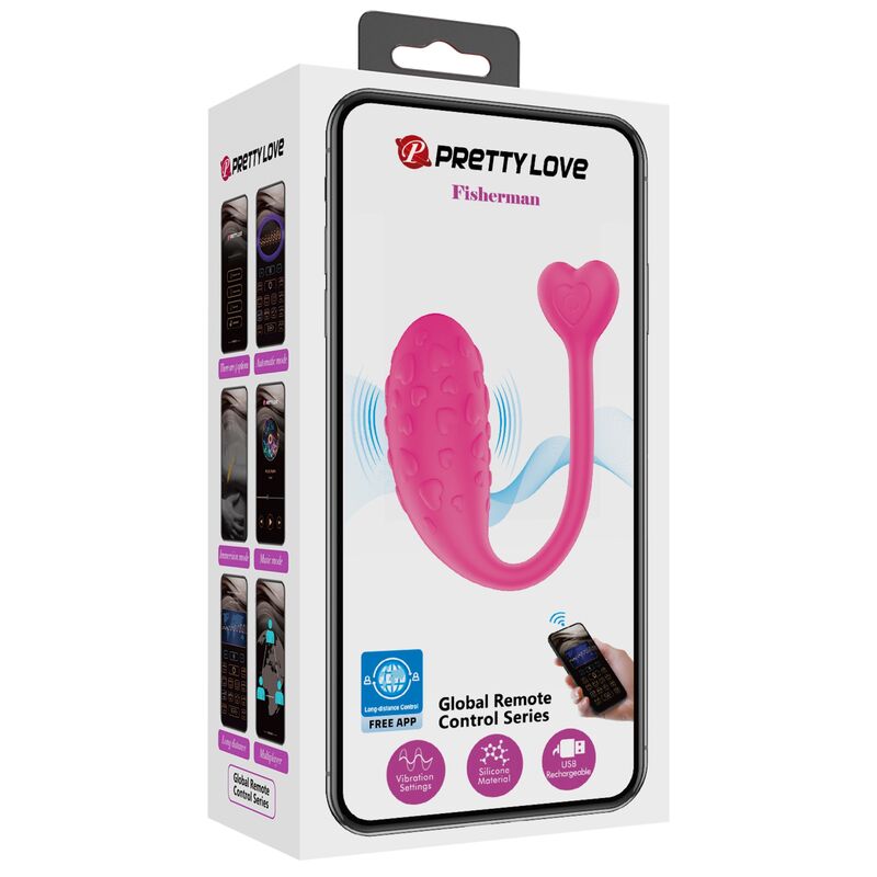 PRETTY LOVE - ROSAFARBENES VIBRIERENDES EI MIT APP-STEUERUNG