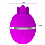 PRETTY LOVE – VIBRATOR RUND AUS SILIKON GEMINI BALL VIOLETT