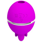 PRETTY LOVE – VIBRATOR RUND AUS SILIKON GEMINI BALL VIOLETT