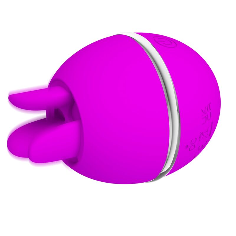 PRETTY LOVE – VIBRATOR RUND AUS SILIKON GEMINI BALL VIOLETT
