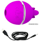 PRETTY LOVE – VIBRATOR RUND AUS SILIKON GEMINI BALL VIOLETT