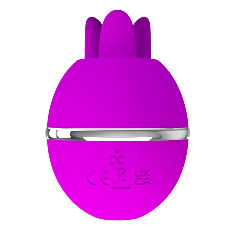 PRETTY LOVE – VIBRATOR RUND AUS SILIKON GEMINI BALL VIOLETT