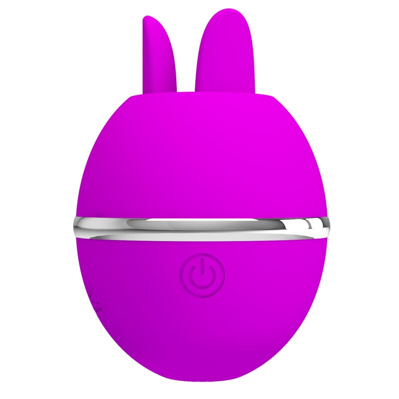 PRETTY LOVE – VIBRATOR RUND AUS SILIKON GEMINI BALL VIOLETT