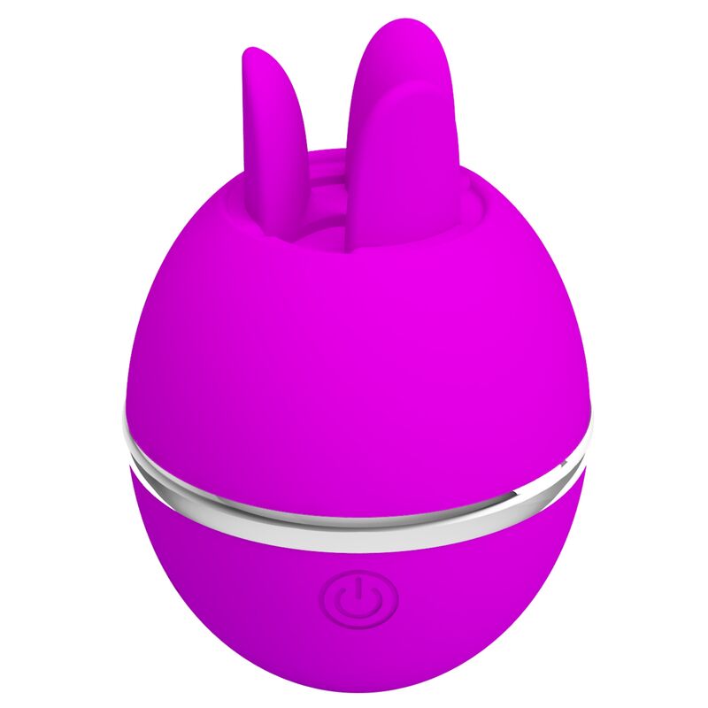 PRETTY LOVE – VIBRATOR RUND AUS SILIKON GEMINI BALL VIOLETT