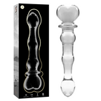 NEBULA SERIES BY IBIZA - MODÈLE 21 GODE EN VERRE BOROSILICATE CLAIR 20.5 CM -O- 3.5 CM