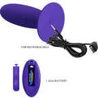 PRETTY LOVE - ANUSVIBRATOR YOUTH PLUG FERNBEDIENUNG VIOLETT