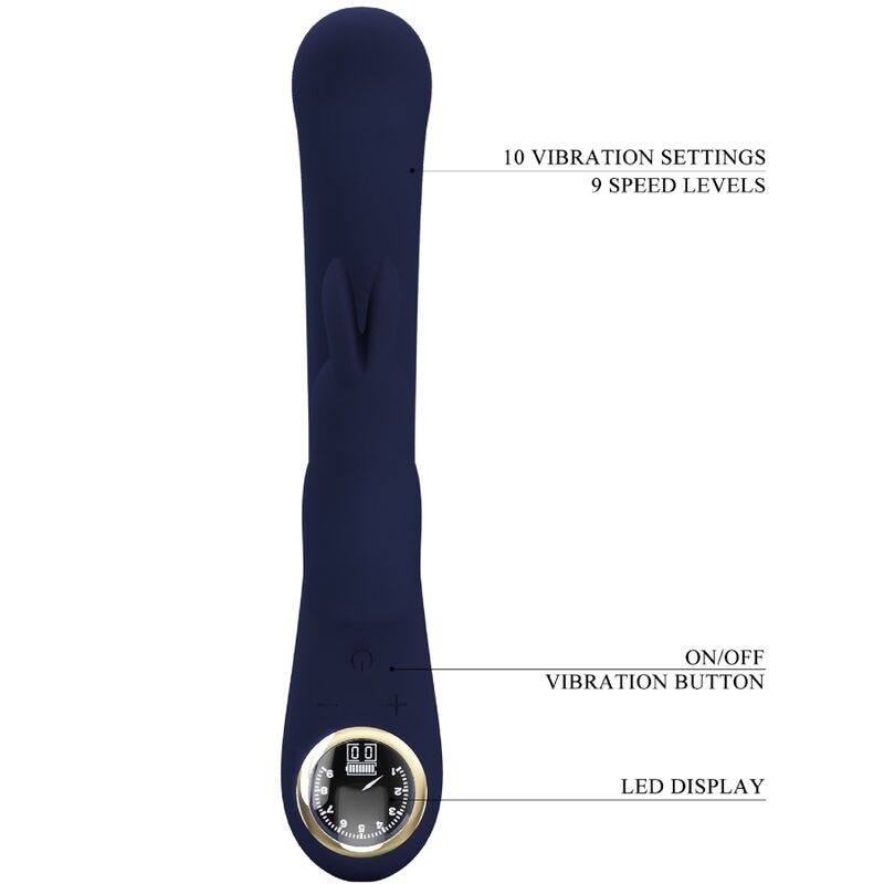 PRETTY LOVE - VIBRATOR LAMAR KANINCHEN UND G-PUNKT BLAU