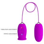 PRETTY LOVE - WIEDERAUFLADBARER VIBRATOR DAISY DUAL EGG VIOLETT