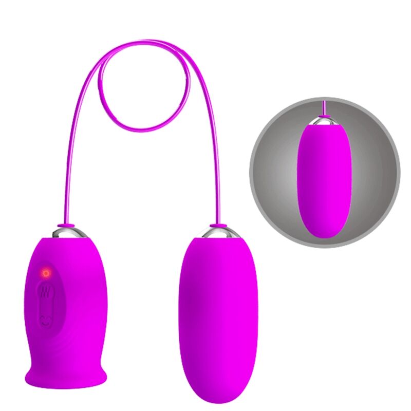 PRETTY LOVE - WIEDERAUFLADBARER VIBRATOR DAISY DUAL EGG VIOLETT