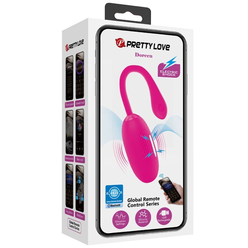 PRETTY LOVE - DOREEN MAGENTA WIEDERAUFLADBARES VIBRATIONSEI FERNBEDIENUNG