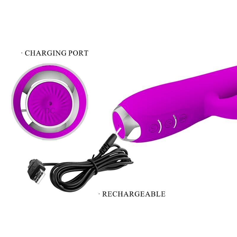 PRETTY LOVE - WIEDERAUFLADBARER RABBIT-VIBRATOR GLORIA WASSERDICHT VIOLETT