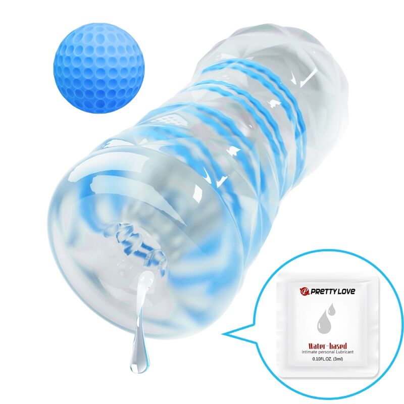 PRETTY LOVE - KLEINER BLAUER SPIRAL-MASTURBATOR