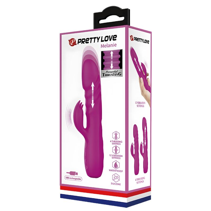 PRETTY LOVE - WIEDERAUFLADBARER RABBIT-VIBRATOR MELANIE LILA