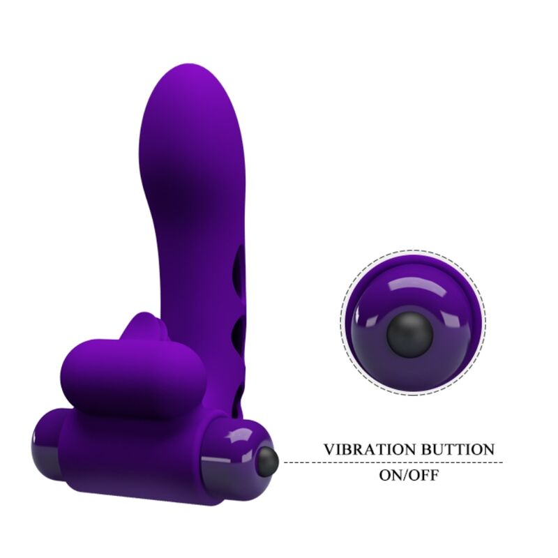 PRETTY LOVE - VIBRIERENDER FINGERAUFSATZ ORLANDO LILA